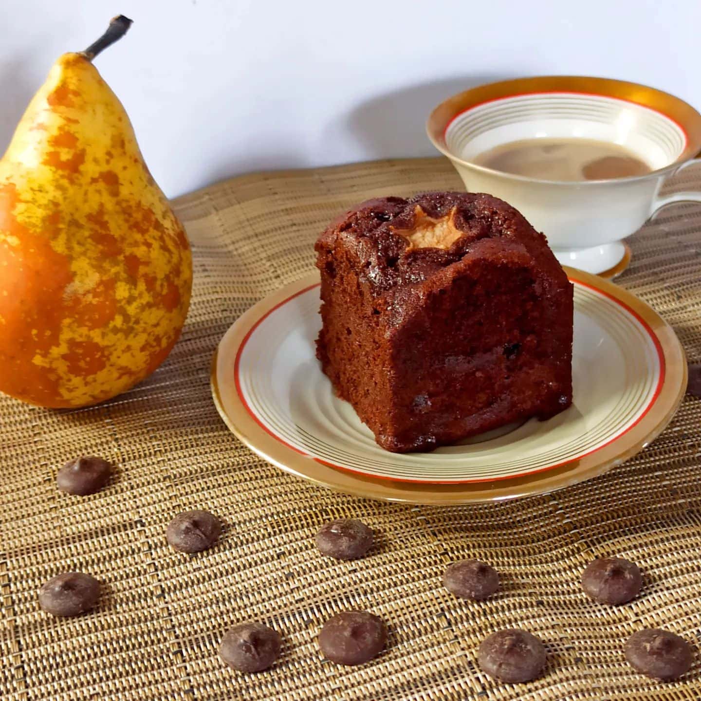 Tortino pere e cioccolato
